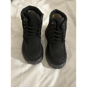 Jabasic Black Boots Lace Up New Size 9/26 Boys Toddlers